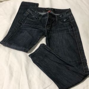 ‘Worn’ dark denim